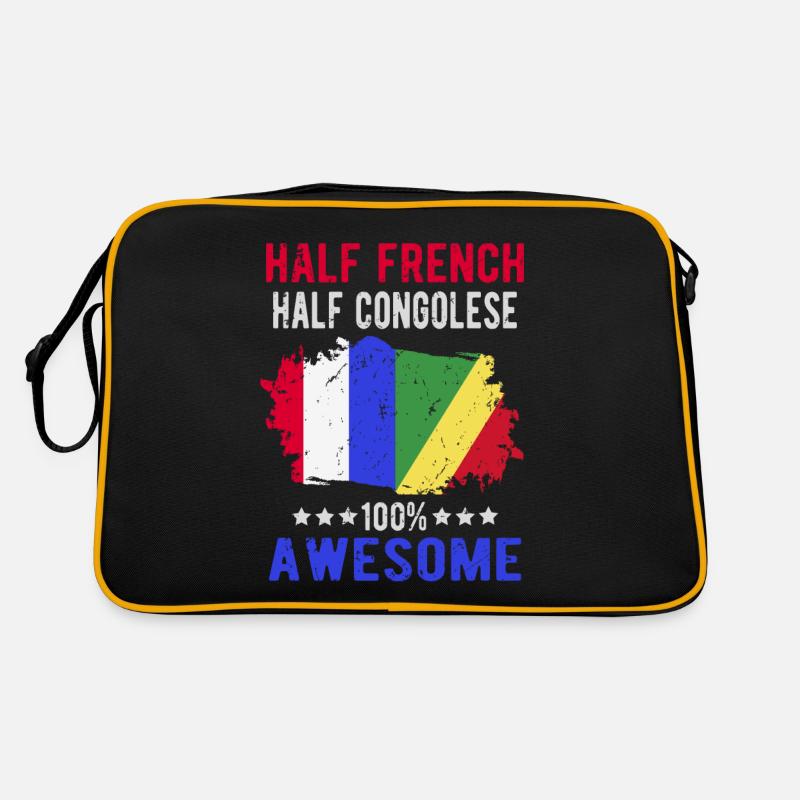 Halb Franzose Halb Kongolese Retro Tasche