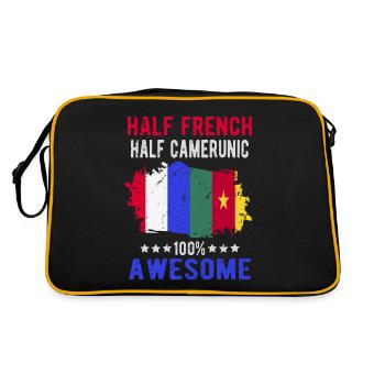 Moitié Français moitié camerounais - Sac Retro - noir/or - Dos