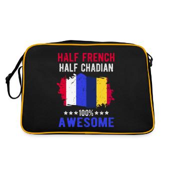 Half French Half Chader - Retro Bag - black/gold - Back