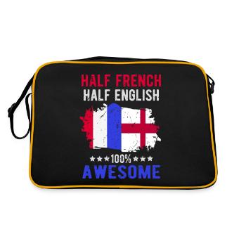 Half French Half English - Retro Bag - black/gold - Back