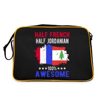 Moitié Français moitié jordanien - Sac Retro - noir/or - Dos