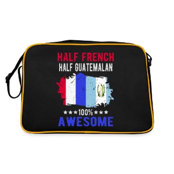 Half French Half Guatemalan - Retro Bag - black/gold - Back