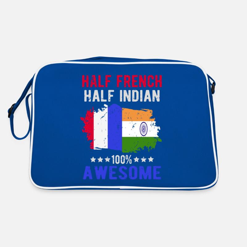 Moitié Français moitié Indien Sac Retro