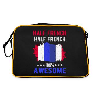 Half French Half French - Retro Bag - black/gold - Back