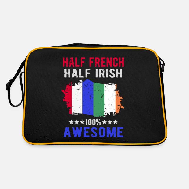Halb Franzose Halb Ire Retro Tasche