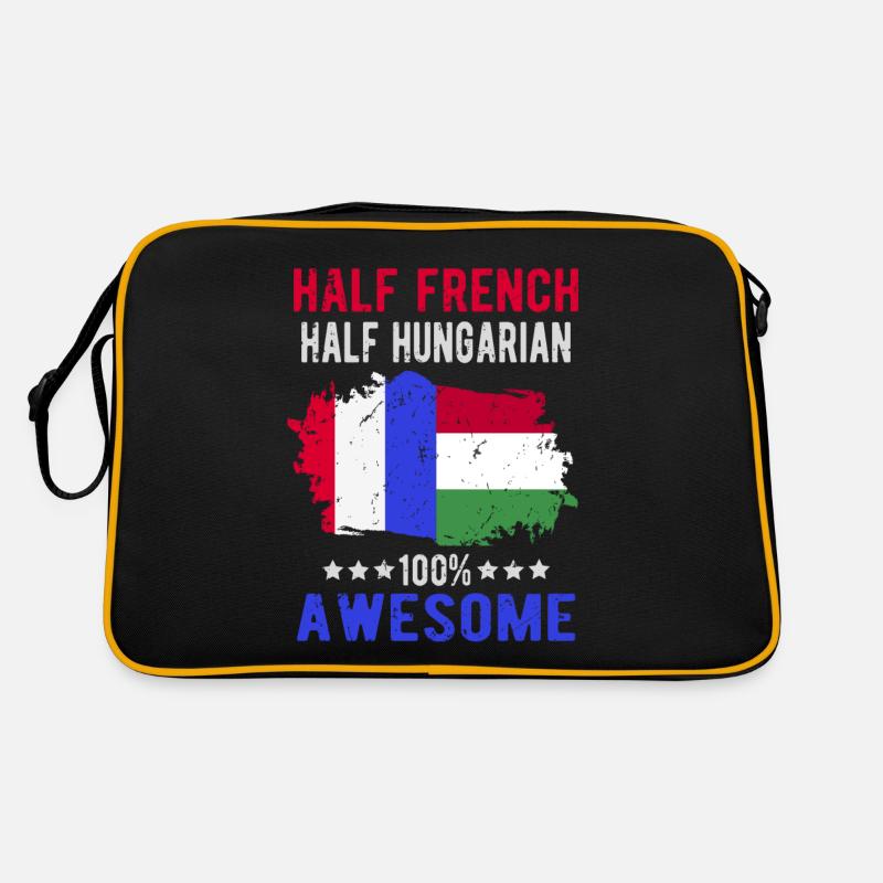 Halb Franzose Halb Ungar Retro Tasche