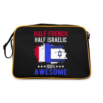 Half French Half Isreali - Retro Bag - black/gold - Back