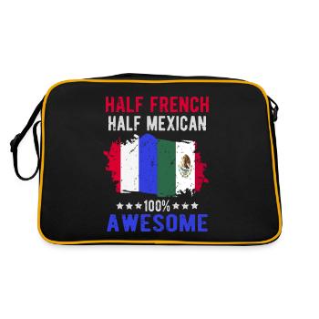 Half French Half Mexican - Retro Bag - black/gold - Back