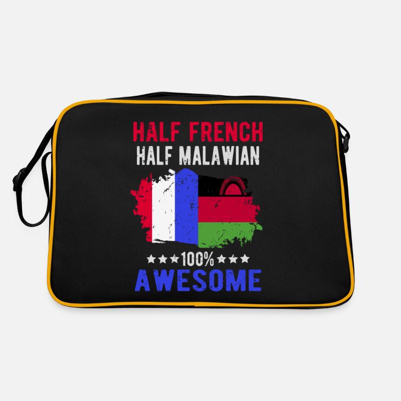 Halb Franzose Halb Malawi Retro Tasche