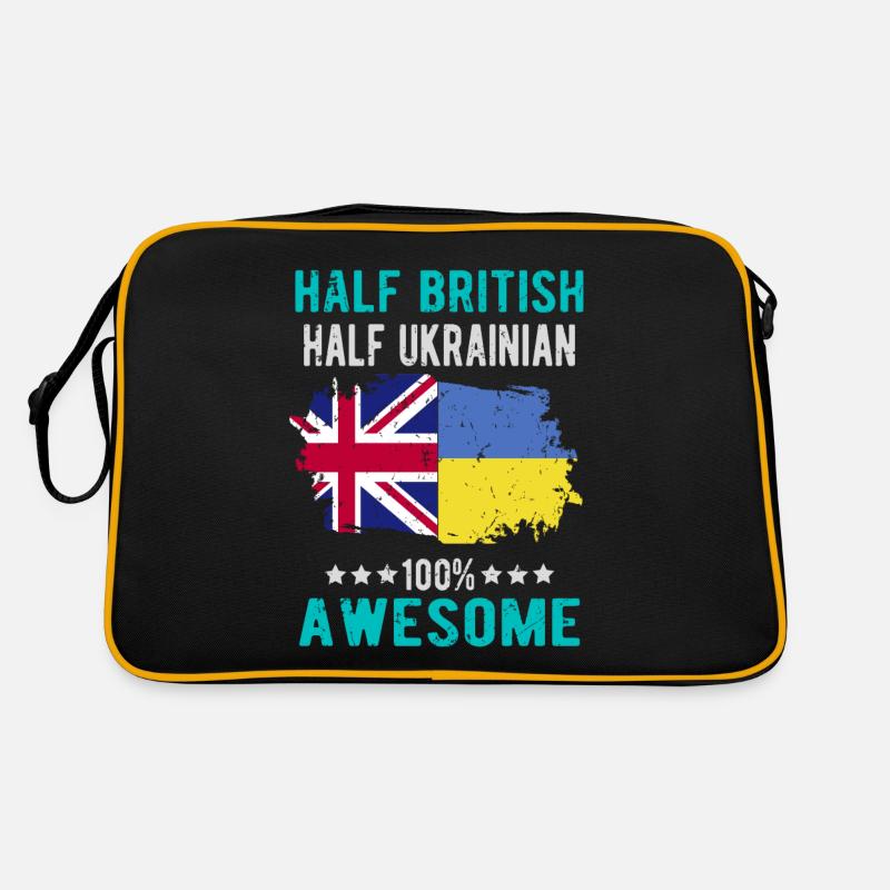 Moitié britannique moitié ukrainienne Sac Retro