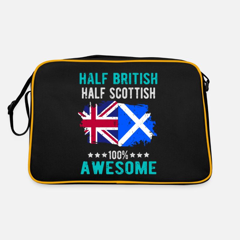 Moitié britannique moitié écossais Sac Retro