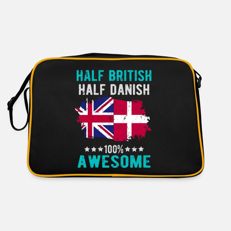 Halb Brite Halb Däne Retro Tasche