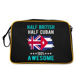Moitié britannique moitié cubain - Sac Retro - noir/or - Dos