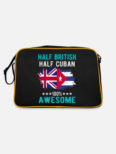 Half British Half Cuban - Retro Bag - black/gold - Back