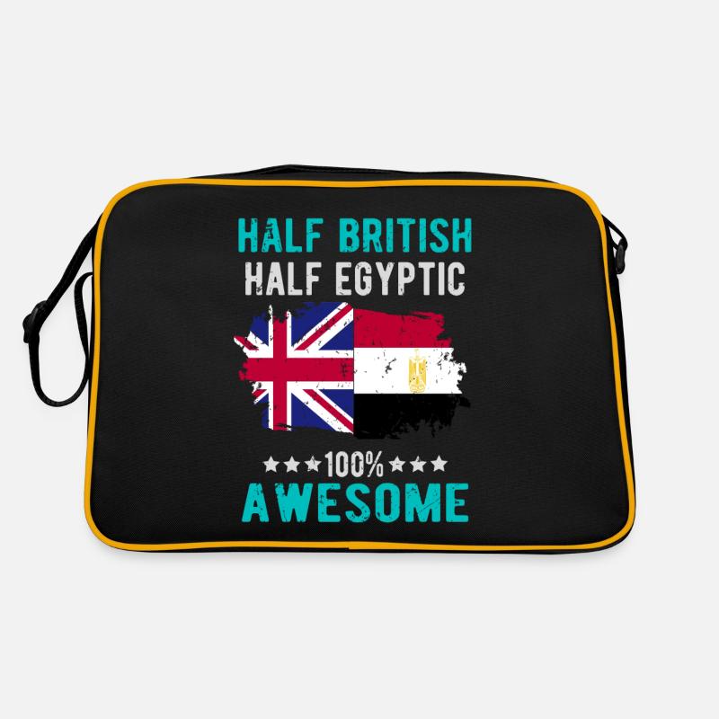 Half British Half Egyptian Retro Bag