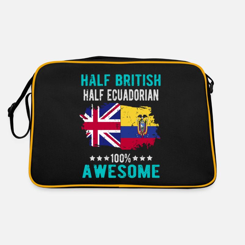 Half British Half Ecuadorians Retro Bag
