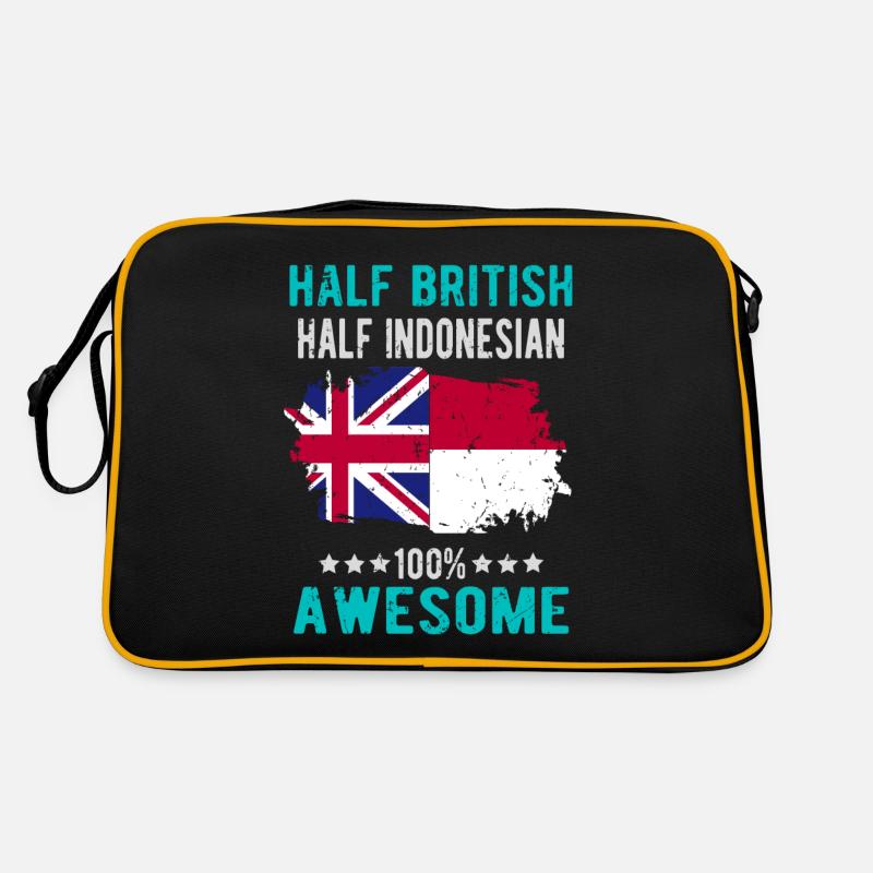 Moitié britannique moitié indonésienne Sac Retro