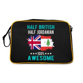 Moitié britannique moitié jordanien - Sac Retro - noir/or - Dos