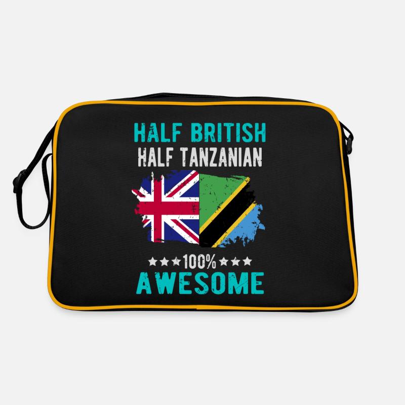 Halb Brite Halb Tansanier Retro Tasche