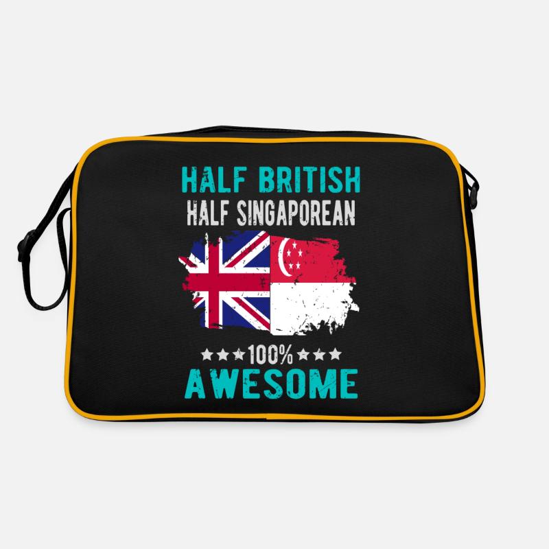 Moitié britannique moitié singapourien Sac Retro