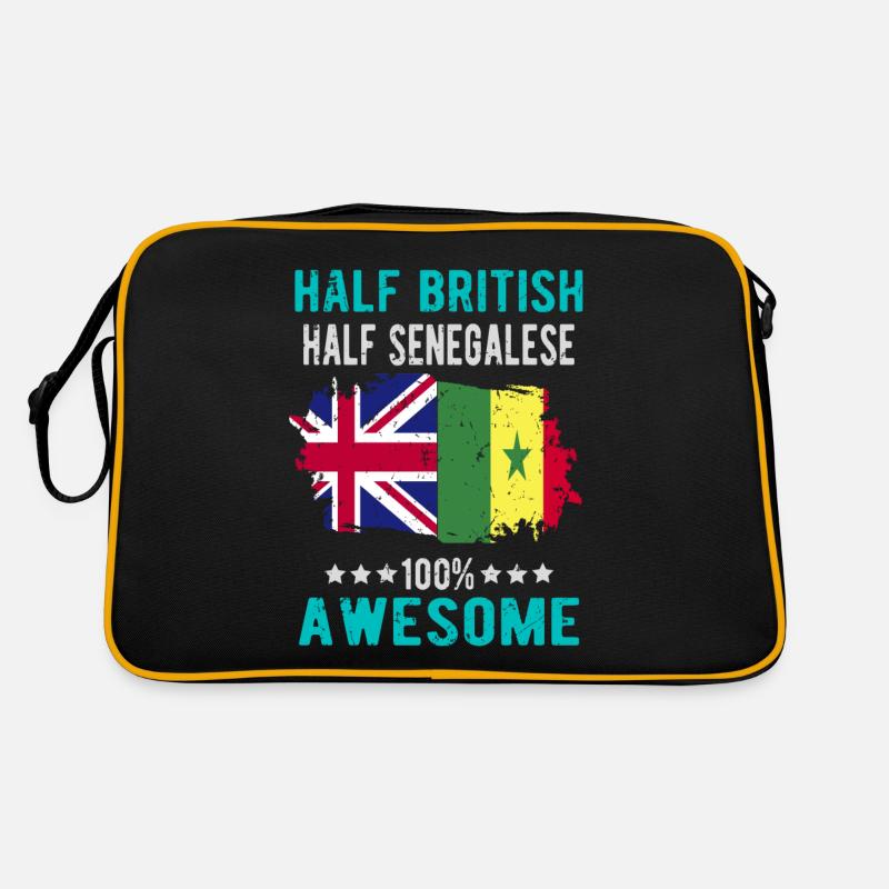 Halb Brite Halb Senegalese Retro Tasche