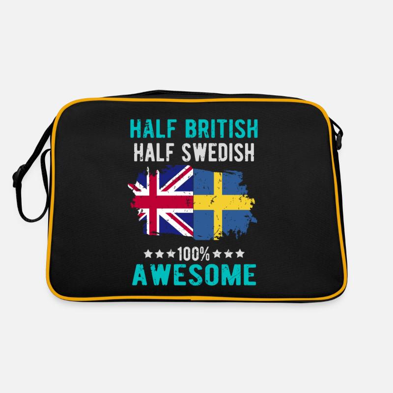 Half British Half Swede Retro Bag