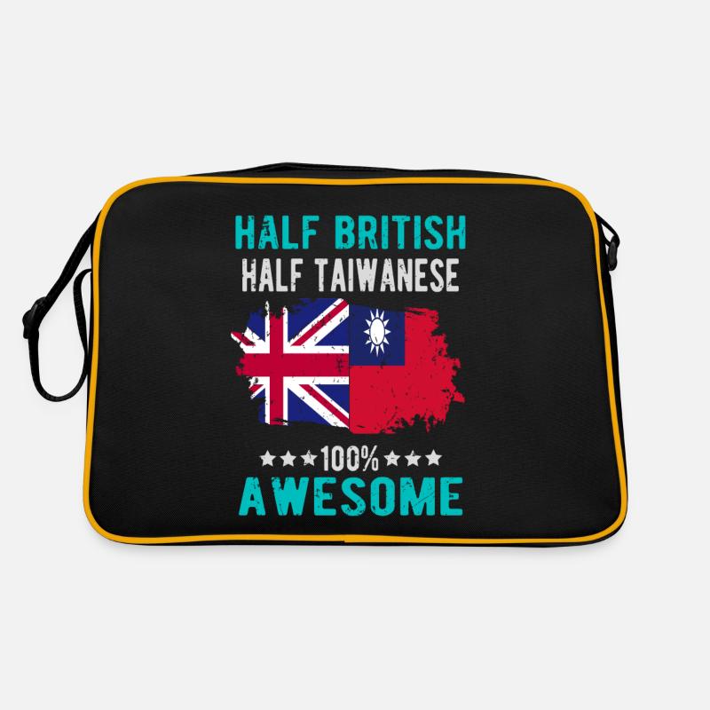 Moitié britannique moitié taïwanais Sac Retro