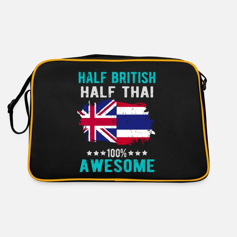 Moitié britannique moitié thaïlandaise Sac Retro