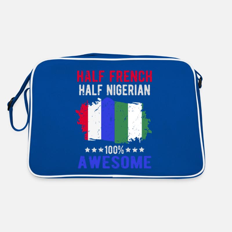 Halb Franzose Halb Nigerianer Retro Tasche