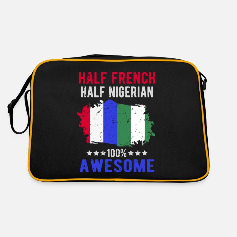 Moitié Français moitié nigérian Sac Retro