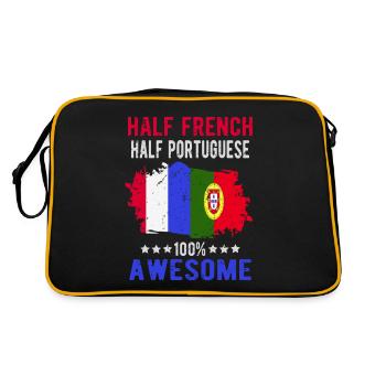 Half French Half Portuguese - Retro Bag - black/gold - Back