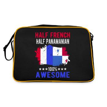 Half French Half Panamese - Retro Bag - black/gold - Back