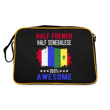 Moitié Français moitié sénégalais - Sac Retro - noir/or - Dos