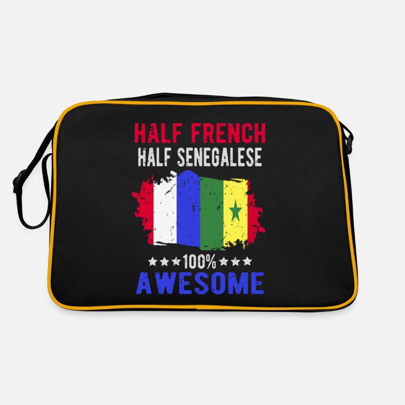 Moitié Français moitié sénégalais Sac Retro