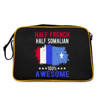Half French Half Somali - Retro Bag - black/gold - Back