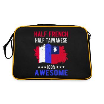 Moitié Français moitié taïwanais - Sac Retro - noir/or - Dos