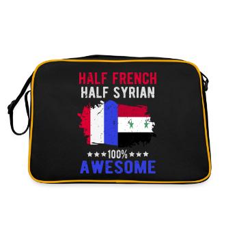 Half French Half Syrian - Retro Bag - black/gold - Back
