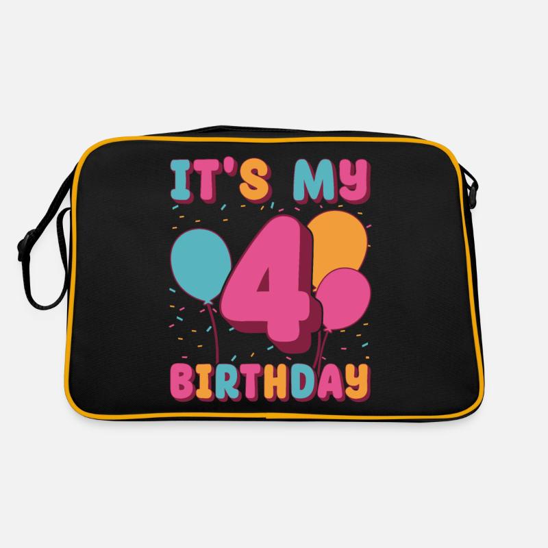 C’est mon 4e anniversaire Sac Retro