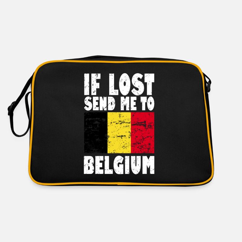 Drapeau de la Belgique Sac Retro