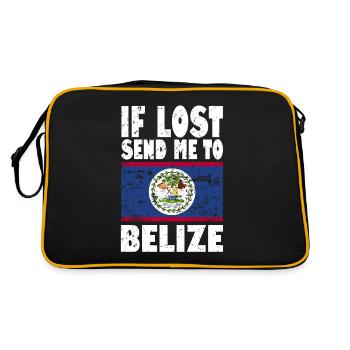 Drapeau du Belize - Sac Retro - noir/or - Dos