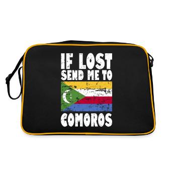 Comoro's flag saying - Retro Bag - black/gold - Back