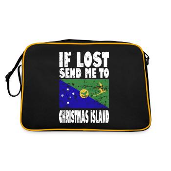 Drapeau de l’île Christmas - Sac Retro - noir/or - Dos