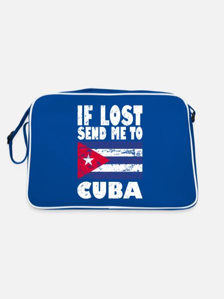 Drapeau de Cuba - Sac Retro - bleu/blanc - Dos