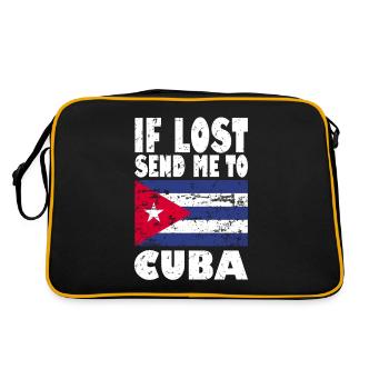 Drapeau de Cuba - Sac Retro - noir/or - Dos