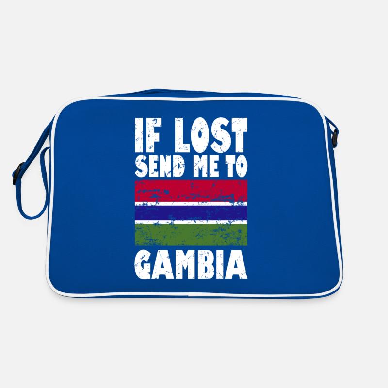 Dicton du drapeau de la Gambie Sac Retro
