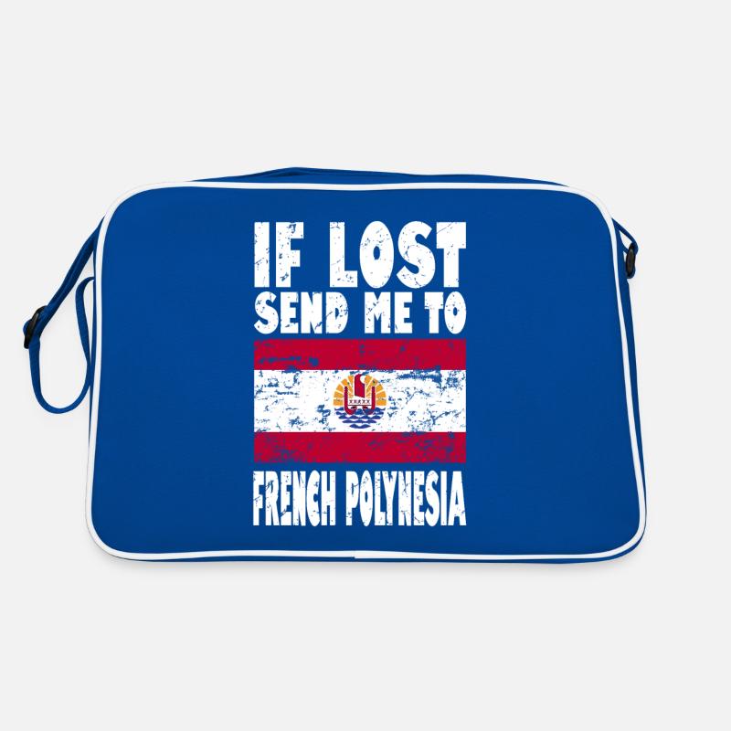 French Polynesia Flag Saying Retro Bag