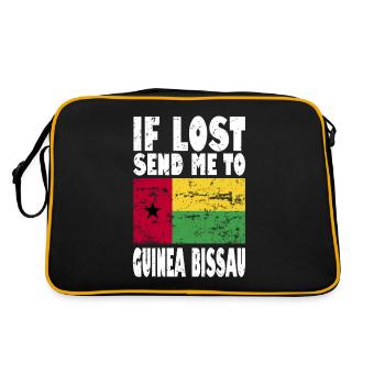 Drapeau de la Guinée-Bissau - Sac Retro - noir/or - Dos