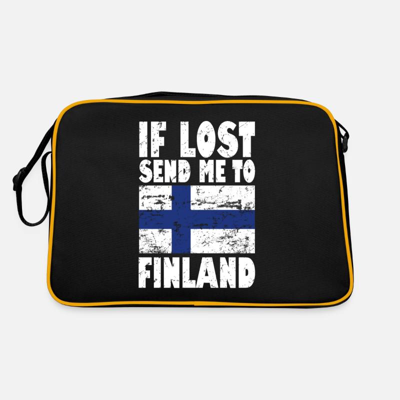 Drapeau de la Finlande Sac Retro