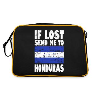 Drapeau du Honduras - Sac Retro - noir/or - Dos