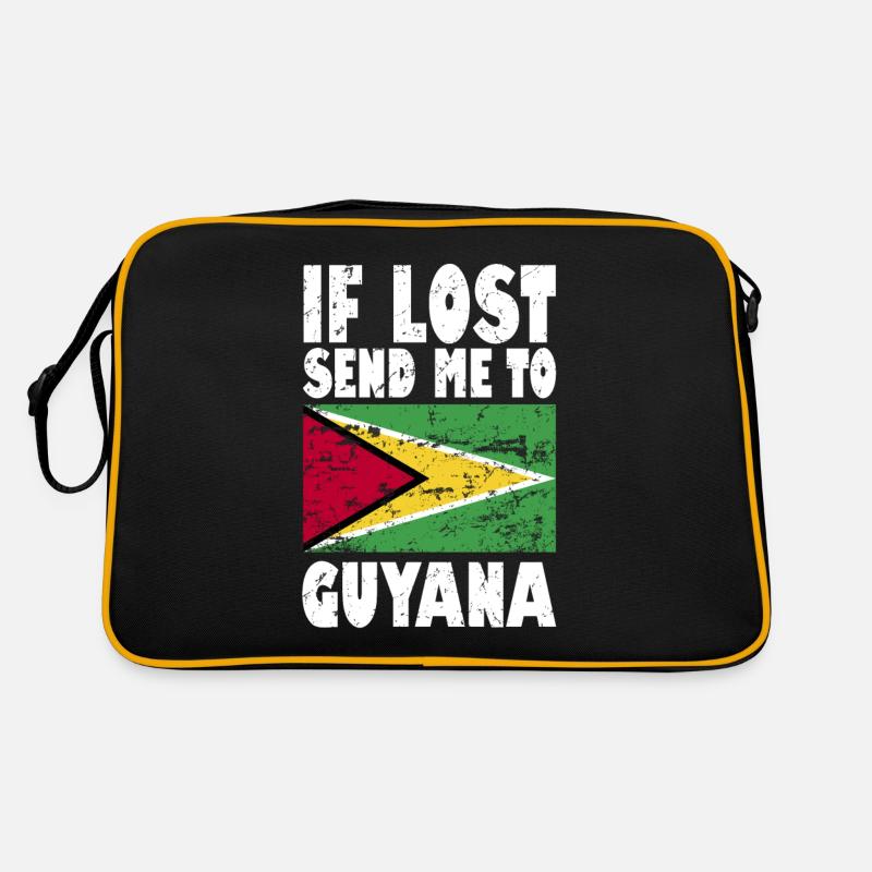 Drapeau du Guyana Sac Retro
